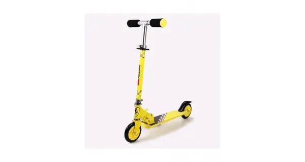 Trotineta pliabila ferrari pentru copii cu roti 120 mm, galbena