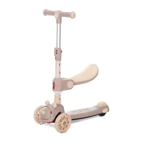 Trotineta pliabila Lorelli Swiftie, cu sezut pliabil, pana la 50 kg, Bej