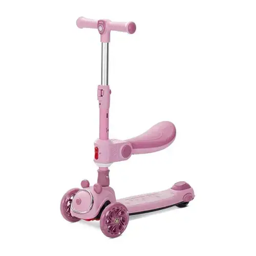 Trotineta pliabila Lorelli Swiftie, cu sezut pliabil, pana la 50 kg, Roz