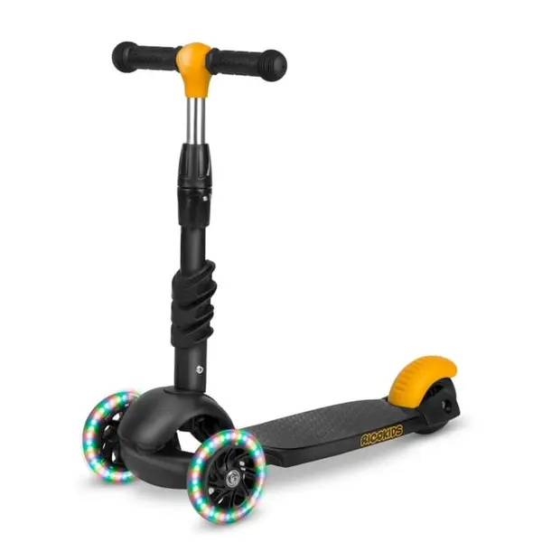 Trotineta Ricokids Cubi, 3 in 1, roti LED, portocaliu/negru KID611682, la doar 213,00 lei