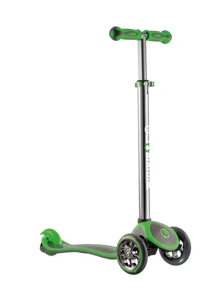 Trotinetă-tricicletă Globber My Free cu inaltime reglabila - Gri inchis si verde neon
