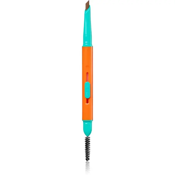 Trouble Maker Feral Brow Blade creion pentru sprancene perie 2 in 1 culoare Light Brown 0.12 g