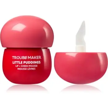 Trouble Maker Little Pudding Lip + Cheek Mousse fard multifuncțional, pentru buze și obraz