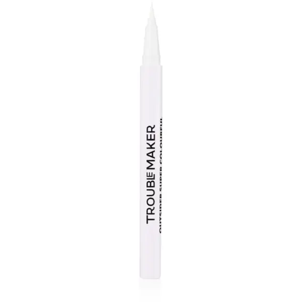 Trouble Maker Outsider eyeliner lichid cu trasare precisă culoare Spooky Island White 0.5 ml