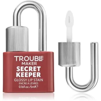 Trouble Maker Secret Keeper Lip Gloss Stain ruj pentru un efect de lunga durata