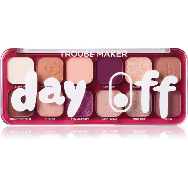 Trouble Maker Trouble paletă cu farduri de ochi culoare Day Off 18 g