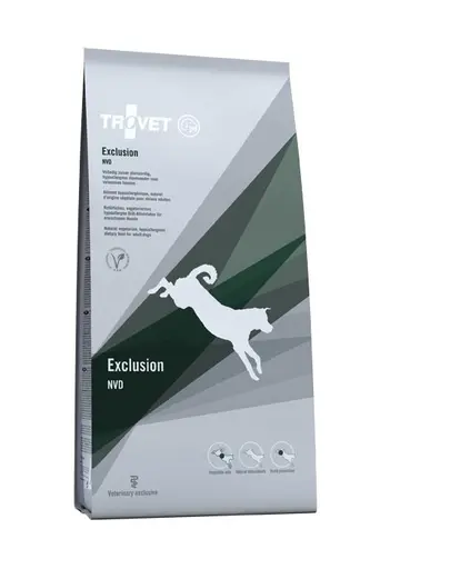 TROVET Exclusion NVD diete veterinara pentru caini 12,5 kg vegetariana