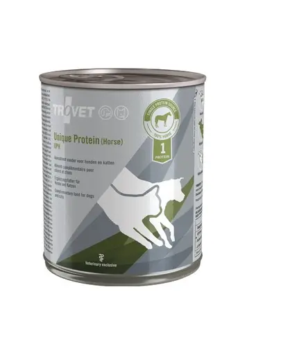 TROVET Unique Protein Horse UPH 12x800 g hrana monoproteica pisici si caini