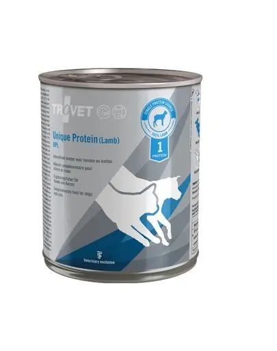 TROVET Unique Protein Lamb UPL dieta veterinara de eliminare 6x800 g caini si pisici, cu miel