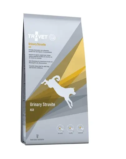 TROVET Urinary Struvite ASD hrana caini 12,5 kg cu pietre la rinichi