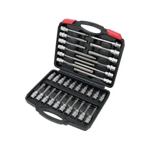 Trusa 32 chei, Yato YT-77541, Inox, Diverse maimi, Argintiu