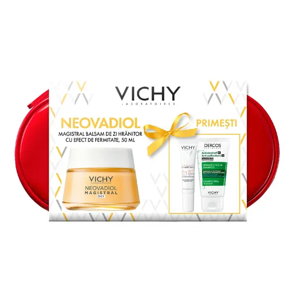 Trusa Balsam de zi hranitor cu efect de fermitate Neovadiol Magistral, 50 ml, Vichy