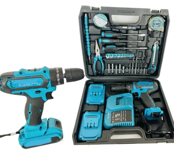 Trusa Bormasina Autofiletanta si Percutie 2 Acumulatori 48V 5Ah + 30 Accesorii MDHL LY