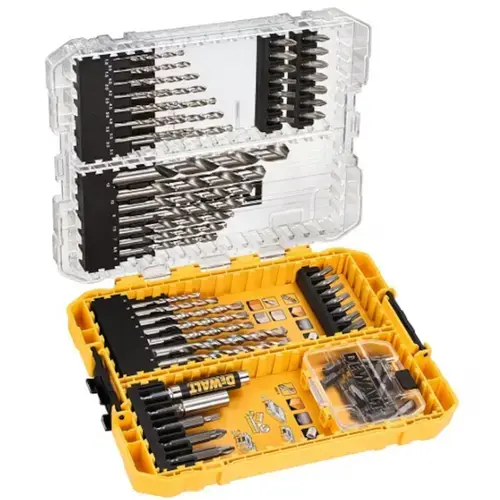 Trusa burghie zidarie DeWALT DT70761-QZ, HSS-G, biti, 72 piese