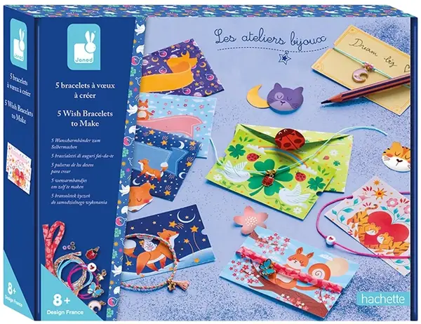 Trusă creativă Janod - Brățări DIY cu 5 dorințe