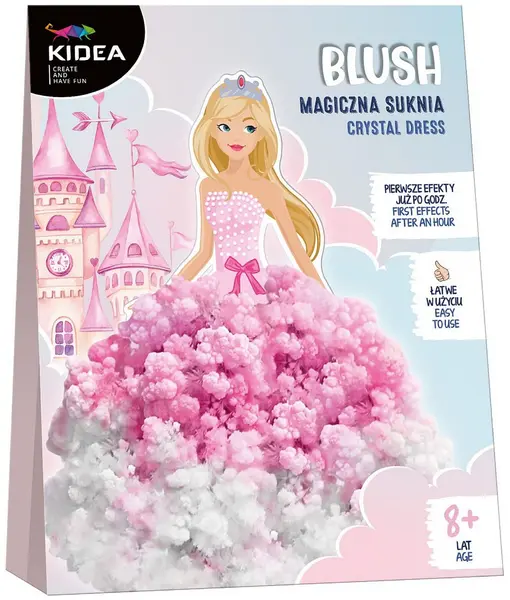 Trusă creativă Kidea - Rochie magică de prințesă, roz
