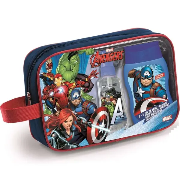 Trusa cu 90 ml apa de toaleta si 200 ml gel de dus Avengers