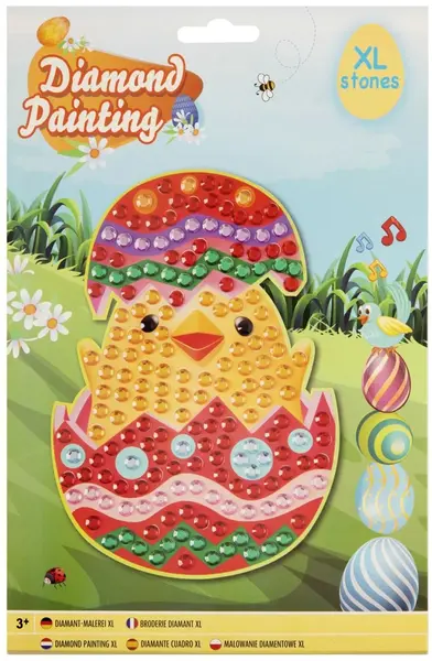 Trusă de pictat cu mărgeleMoxy - Pui cu ou