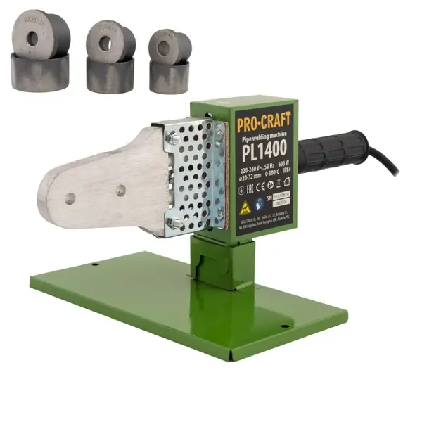 Trusa pentru sudat tevi Procraft PL1400, 600W, 50-300 C, 3 bacuri