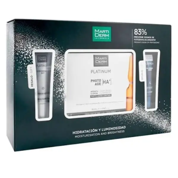Trusa Platinum Photo Age x 30 fiole + Eye Correct zi/noapte 10ml CADOU, Martiderm