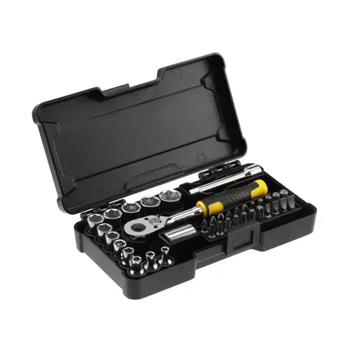 Trusa scule, Stanley STMT82672-0, cheie tubulara 1/4 + 37 piese
