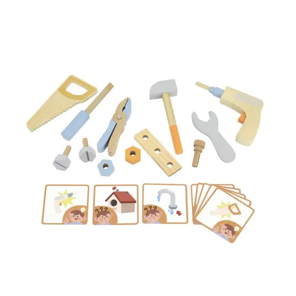 Trusa unelte Viga PolarB, lemn, multicolor KID442049, la doar 84,00 lei