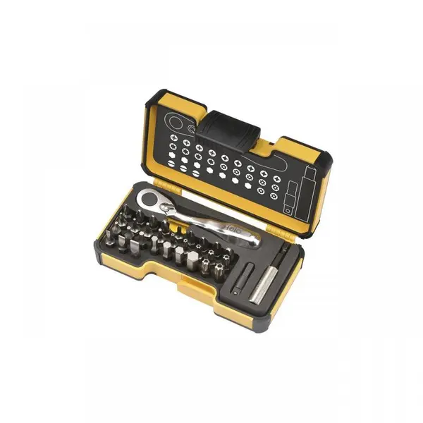 Trusa varfuri Ergonic XS + cheie cu clichet, Felo