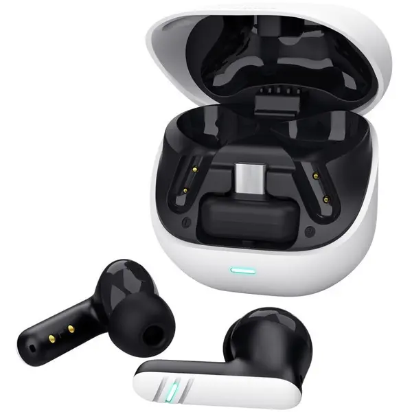 Trust Casti Bluetooth Gaming Wireless Trust GXT OXXIE, ENC noise-cancelling, compatibil cu PC, PlayStation, Switch, USB-C, Alb-Negru