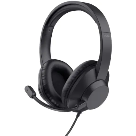 Trust Casti cu fir Trust Ayda Max 3.5 mm jack, microfon, negru