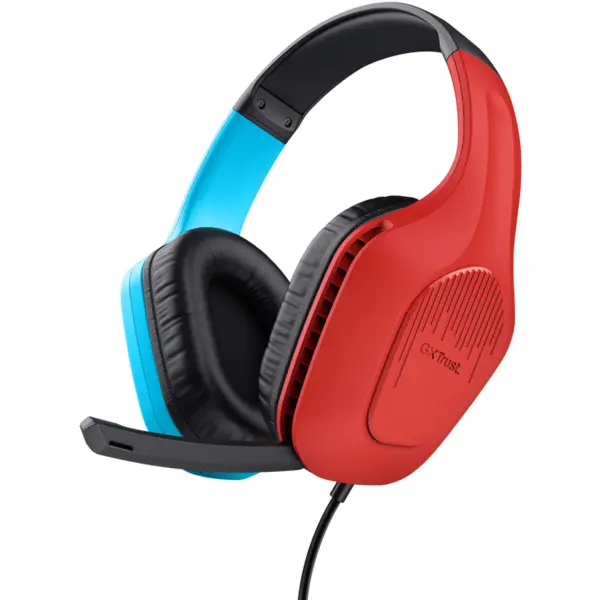 Trust Casti Gaming Trust GXT416S ZIROX, headset, compatibil Nintendo Switch, PS4, PS5, Xbox, cablu 1.2m, microfon reglabil, - multicolor