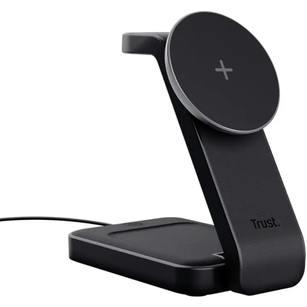 Trust Incarcator wireless Trust 3-in-1 Viro, 15W, Black