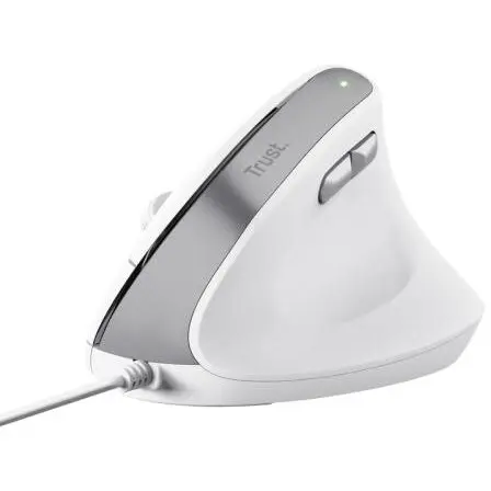 Trust Mouse TRUST BAYO II, Ergonomic, cu fir, 2400 dpi, 6-1 butoane-scroll, Alb, 25397