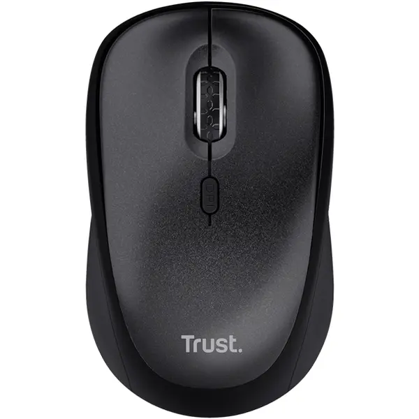 Trust Mouse wireless Trust TM-201 ECO, 800-1600 DPI, 3 butoane, RF 2.4GHz, 83% plastic reciclat, Negru