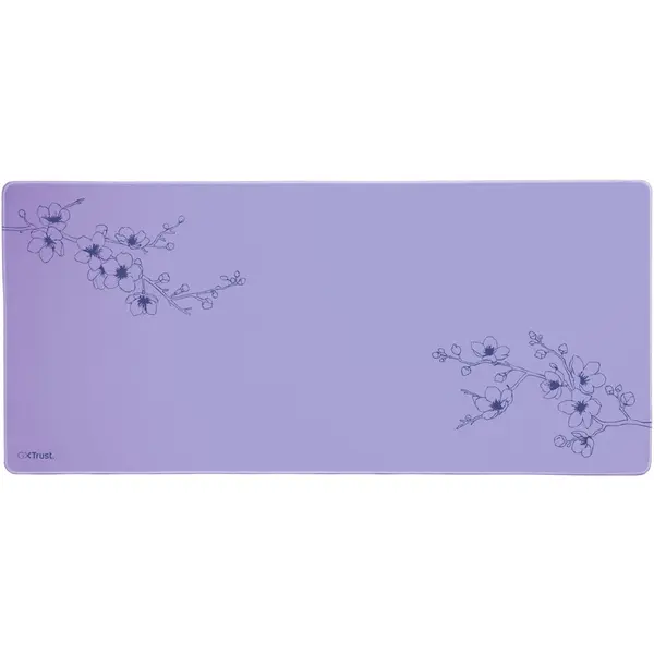 Trust Mousepad Trust GXT 759 XXL, suprafata moale, dimensiuni 900 x 400 x 3mm, Flower print, Mov