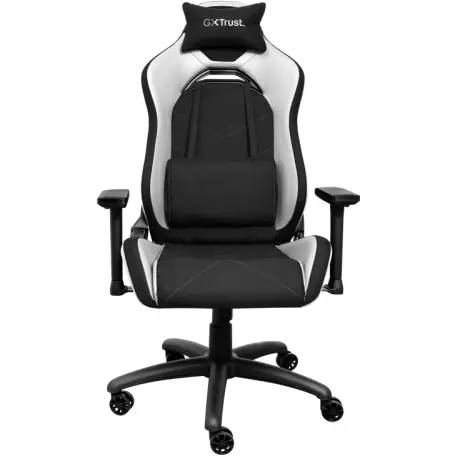 Trust Scaun gaming Trust GXT 714W Ruya, greutate maxima 150 kg, Piele sintetica, Alb/Negru