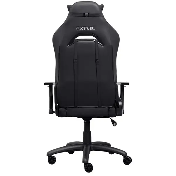 Trust Scaun gaming Trust GXT 719 Ruya, iluminare RGB, 5 roti, ridicare pe gaz clasa 4, adjustabil pe inaltime, material piele PU si plastic, greutate maxima suportata 150 kg, Negru