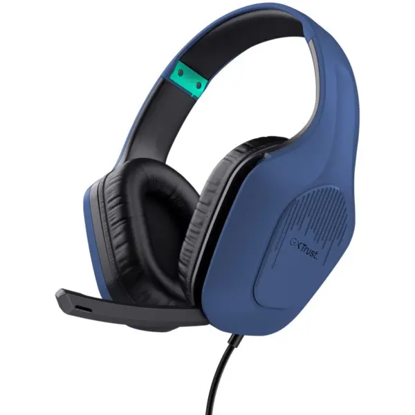 Trust Trust GXT 415B Zirox Casti Prin cablu Banda de fixare pe cap Gaming Albastru (trust24991)