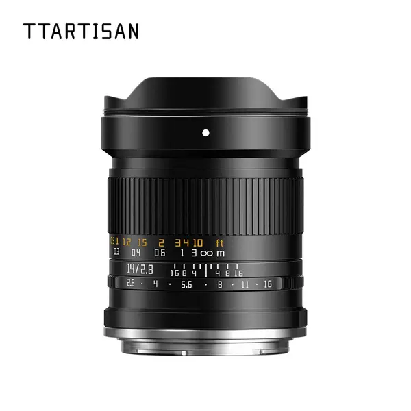 TTArtisan 14mm F2.8 Obiectiv Manual, Montura Nikon Z, Full Frame, Unghi 114°, Diametru Filtru 77mm, Negru