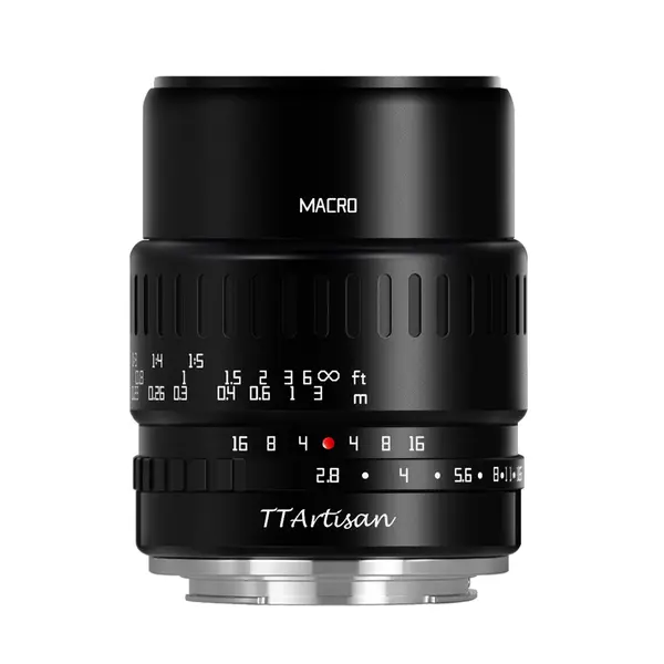 TTArtisan APS-C Macro 40mm F2.8 Obiectiv, Montura Fuji X, Focalizare Manuala, Raport Macro 1:1, Diafragma F2.8-F16, 371-403g