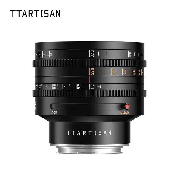 TTArtisan Cine 35mm T2.1 Obiectiv Cine Full Frame, Montura L, Diafragma T2.1-T22, Focalizare Manuala, Filet Filtru 82mm, Negru