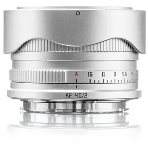 TTArtisan Obiectiv AF TTArtisan Full Frame 40mm F2, Nikon Z, Silver