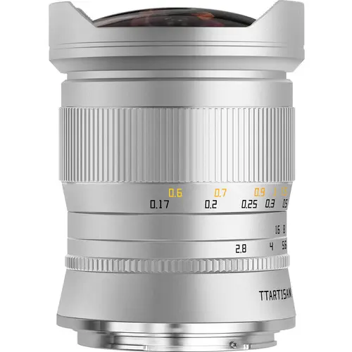TTArtisan Obiectiv Manual TTArtisan 11mm F2.8 Full-Frame Fisheye, Nikon Z, Silver