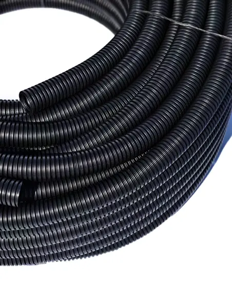 Tub gofrat negru 320N, HF, stabilizat UV, fara fir 50 ml D16
