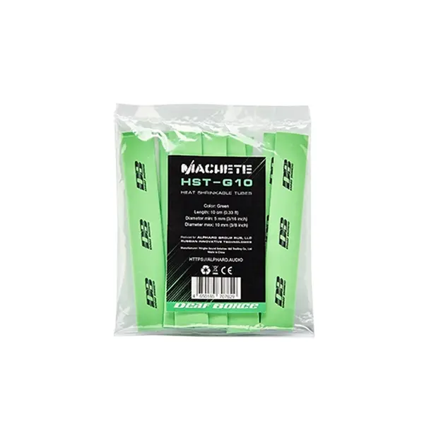 Tub termocontractabil Deaf Bonce Machete HST-G10, Verde, 10mm