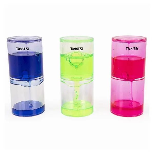 Tuburi senzoriale cu lichid gelatinos, TickiT multicolor