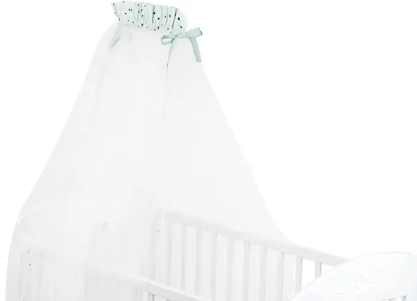 Tulle baldachin KikkaBoo - Bear with me, Mint, 200 х 480 cm