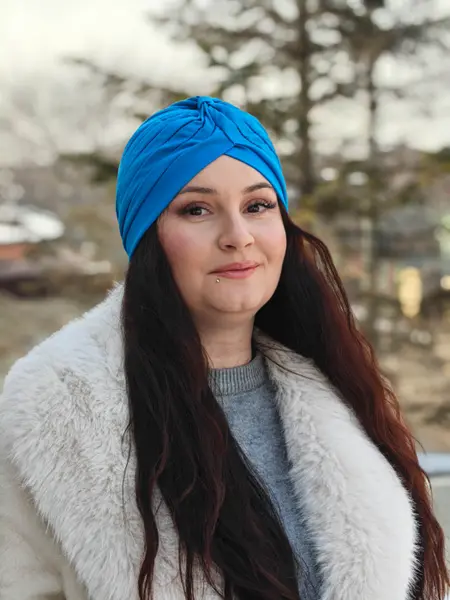 Turban Leyla - Albastru Deschis