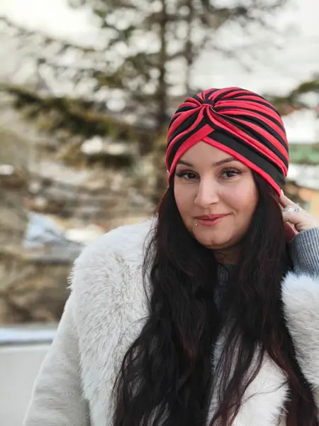 Turban Leyla - Rosu Negru