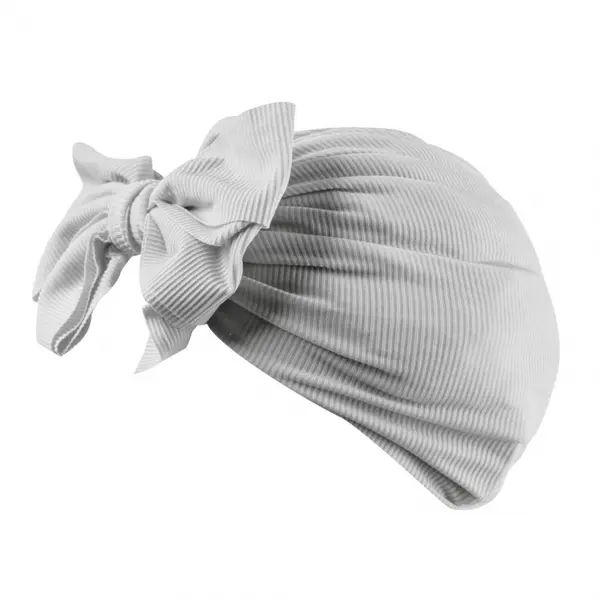 Turban pentru Fetite cu Fundita - Alb
