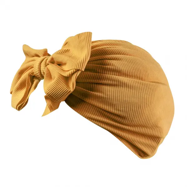 Turban pentru Fetite cu Fundita - Galben